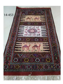 گلیم دستباف عشایری ریز بافت اعلاء (453_14)