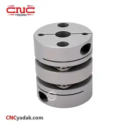 کوپلینگ coupling صنعتی آلومینیومی دیسکی مدل HC94-L99 با قطر خارجی 94 میلیمتر و قطر شفت 24mm برند HQM