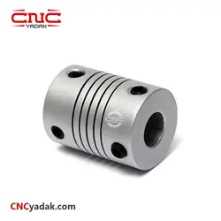 کوپلینگ آلومینیومی فنری انعطاف پذیر مدل SBR50-56 با قطر خارجی 50 میلیمتر و قطر شفت 10mm برند HQM