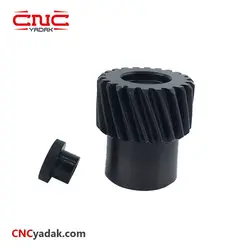 چرخ دنده (دنده مقابل) مورب نافی دار 20 دندانه شفت 22 مدول 2