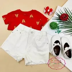 شورت کتان سفید دمپا زاپ