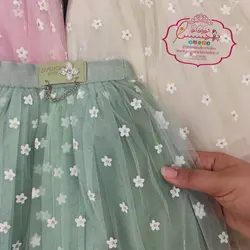 دامن توری مجلسی شکوفه