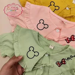 شومیز کتان میکی موس