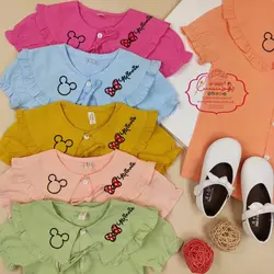 شومیز کتان میکی موس