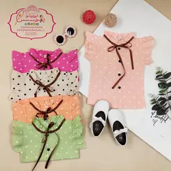 شومیز خالخالی یقه ربانی