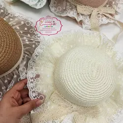 کلاه حصیری وارداتی دور دانتل