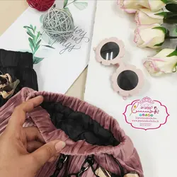 دامن بلند مخمل پلیسه