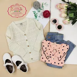 ژاکت بهاره قلاب بافی - پرنسس کوچولو