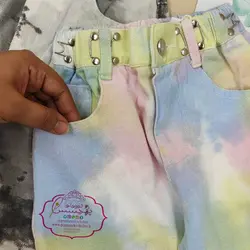 شلوار بگ آبرنگی