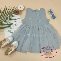 پیراهن دخترانه دامن تور لاله