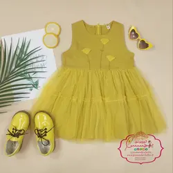 پیراهن دخترانه دامن تور لاله