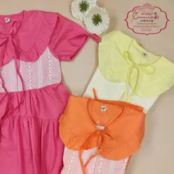 پیراهن خامه دوزی پاستلی