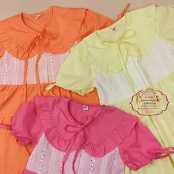 پیراهن خامه دوزی پاستلی