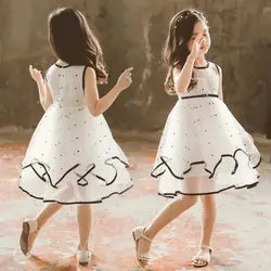 پیراهن تور خالدار پفی - پرنسس کوچولو