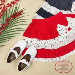 دامن چندطبقه نوت موسیقی - پرنسس کوچولو