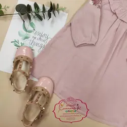 پیراهن چین آستین گلدوزی