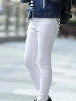 شلوار کتان سفید مدل اسکیمی - پرنسس کوچولو