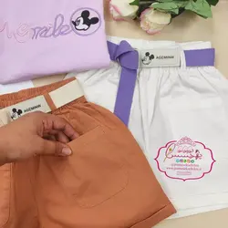 شلوارک دو جیب کمری میکی موس