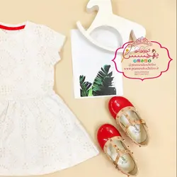 پیراهن سفید طرح خامه دوزی