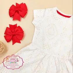 پیراهن سفید طرح خامه دوزی