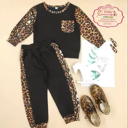 بلوز شلوار مشکی پلنگی - پرنسس کوچولو