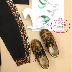 بلوز شلوار مشکی پلنگی - پرنسس کوچولو