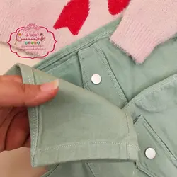 شلوار کتان سبز شش جیب