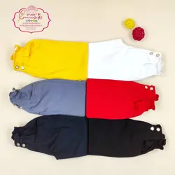 شلوار مام استایل رنگی کمرکش دکمه دار - پرنسس کوچولو