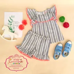 بلوز شورت گیپور پاستلی - پرنسس کوچولو