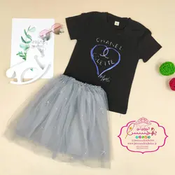 بلوز دامن قلب شنل - پرنسس کوچولو