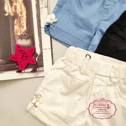 شلوارک کتان دمپا شکوفه