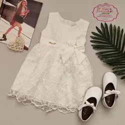 پیراهن گیپور خامه دوزی سفید