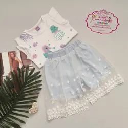 شورت دامنی جین ستاره - پرنسس کوچولو