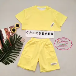 سه تکه کراپ و تاپ و شلوارک