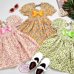 پیراهن پر شکوفه کش دوزی