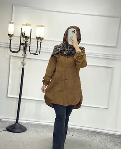 مانتو مخمل کبریتی کد 1401