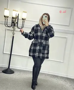 پالتو پشمی موهر دار کد 1405 · پوشاک شفق