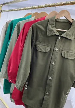 مانتو شومیزی بغل دکمه کد 1404