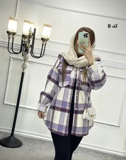 شکت چهارخونه پشمی کد 1413