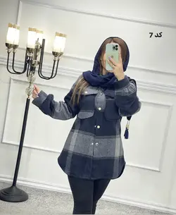 شکت چهارخونه پشمی کد 1413