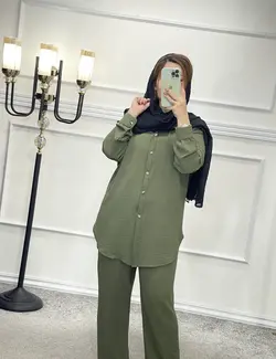 ست مانتو شلوار ابروبادی کد 1474