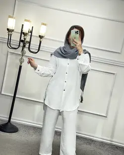 ست مانتو شلوار ابروبادی کد 1474