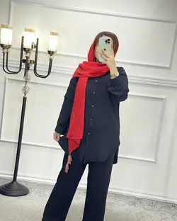 ست مانتو شلوار ابروبادی کد 1474