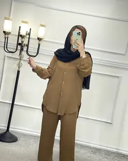 ست مانتو شلوار ابروبادی کد 1474