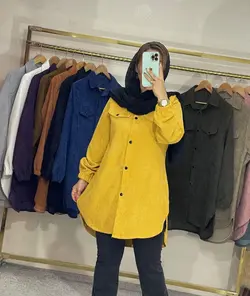 مانتو مخمل کبریتی کد 1348