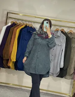 مانتو مخمل کبریتی کد 1348