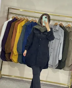 مانتو مخمل کبریتی کد 1348