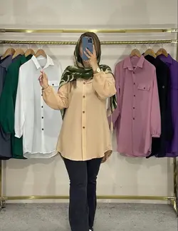 مانتو شومیزی حریر میله ای کد 1216