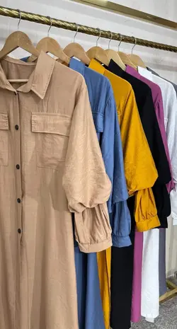 مانتو دکمه دار بابوس کد 0114