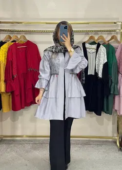 مانتو عروسکی دو دامنه کد 0107